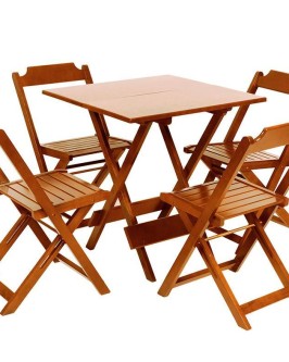 Aluguel de Conjunto de Mesa Quadrada de Madeira 70x70 no Rio de Janeiro (RJ) - Foto 1