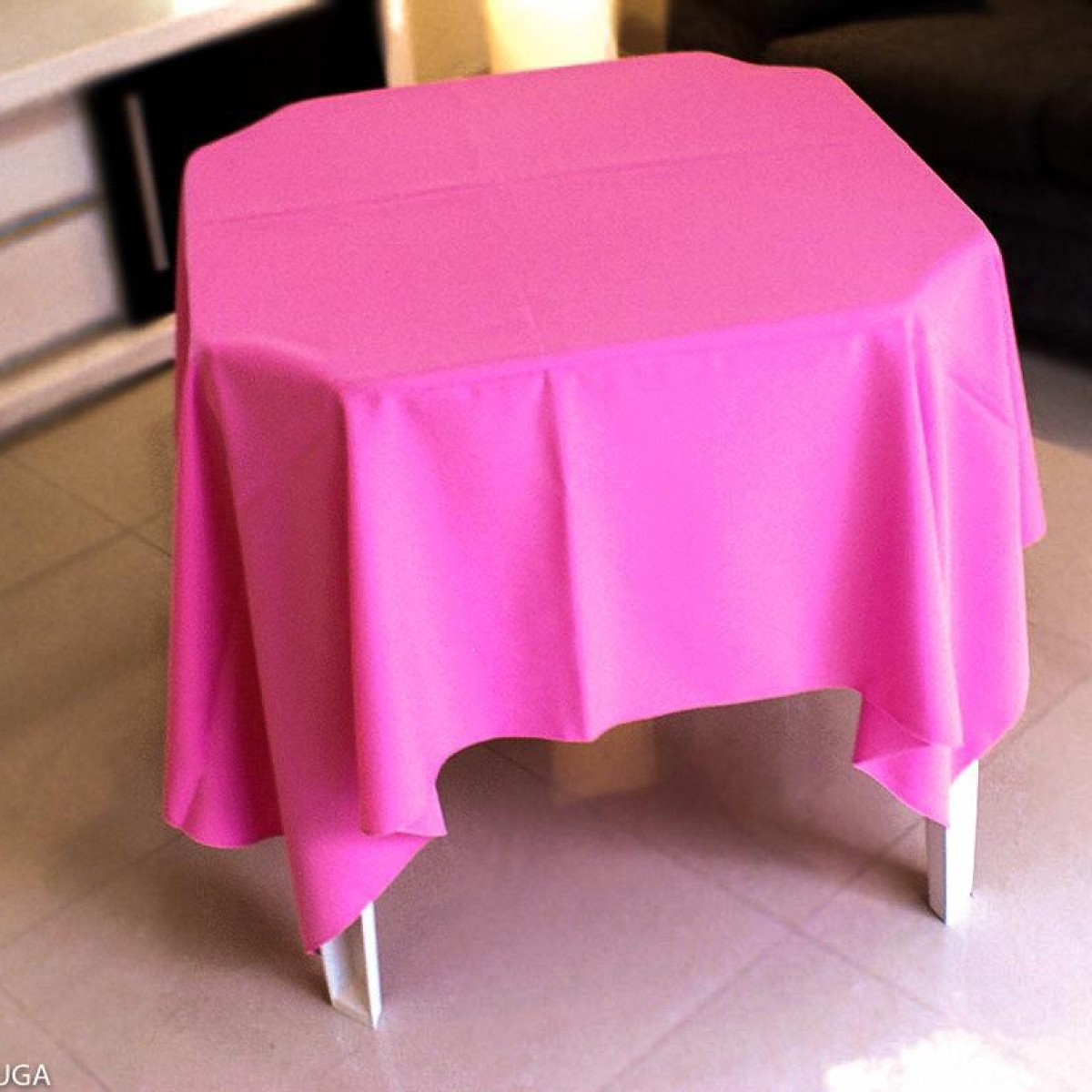 Detalhes do produto Aluguel de toalha quadrada rosa