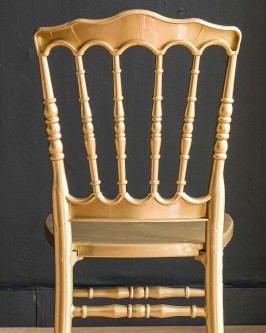 Cadeira Dior Color Dourada - Foto 4