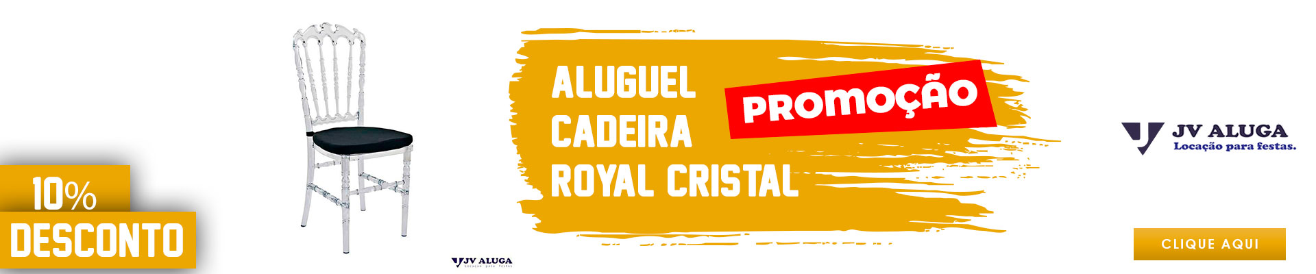 Aluguel Cadeira Royal Cristal