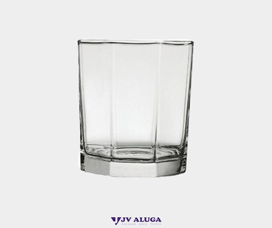 Detalhes do produto Aluguel copo de vidro geometria rocks